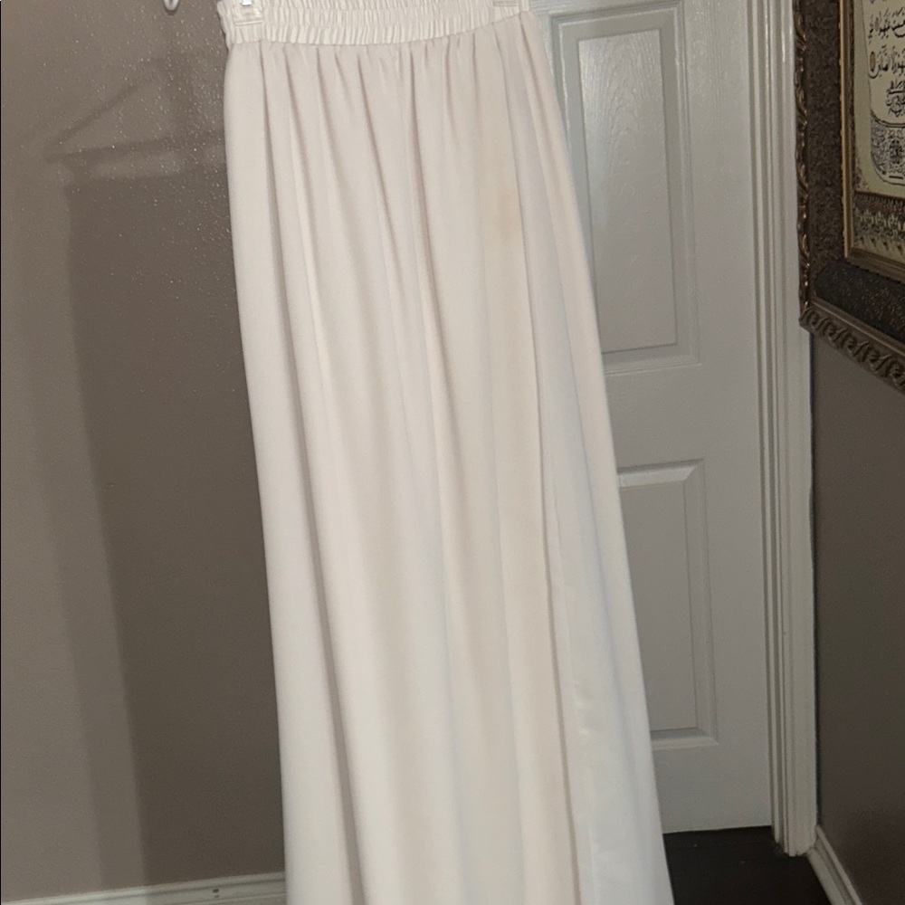 Cream maxi skirt